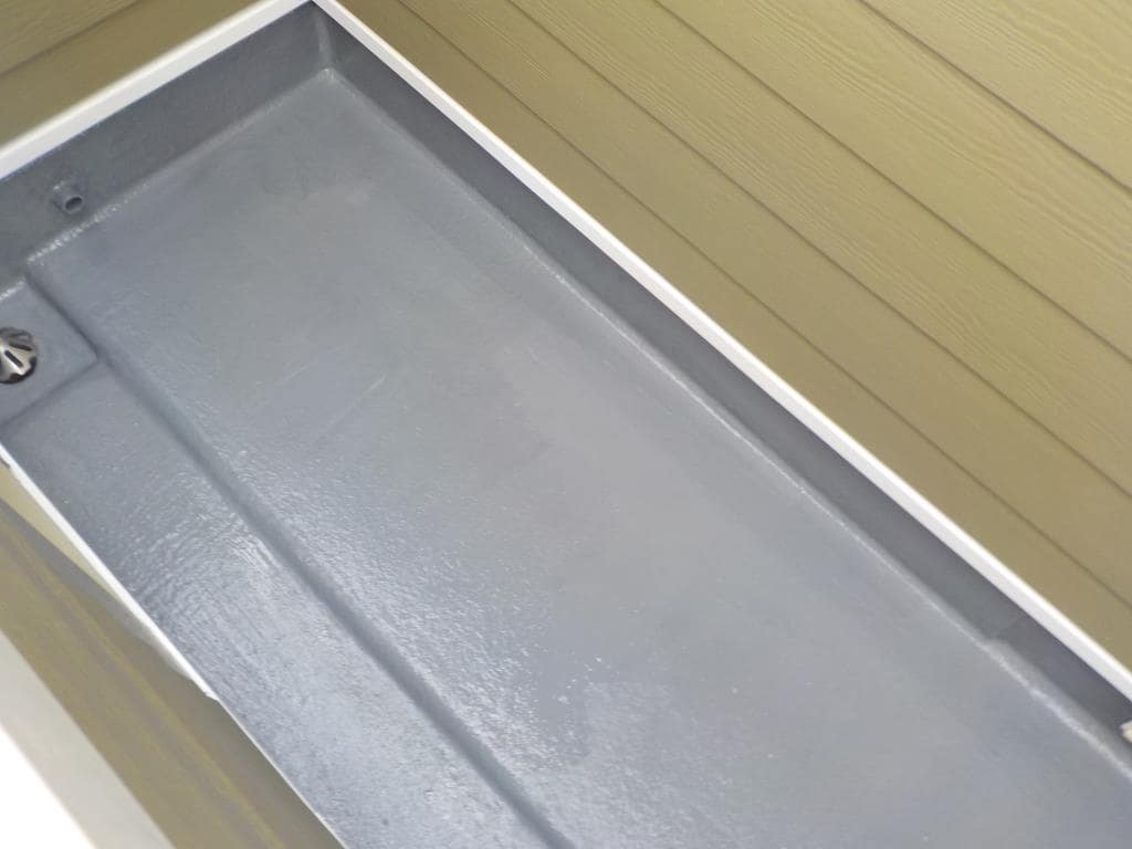 名古屋市緑区 グリーン系カントリー調外壁塗装 施工例 ベランダFRP防水塗装 施工後 イメージ