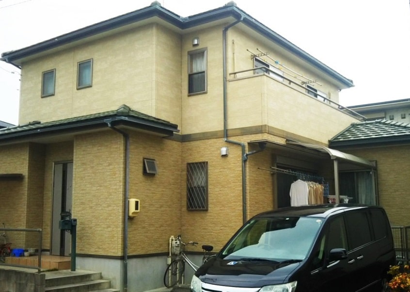 尾張旭市 洋風モダン住宅 外壁塗装 施工例 塗装前 イメージ