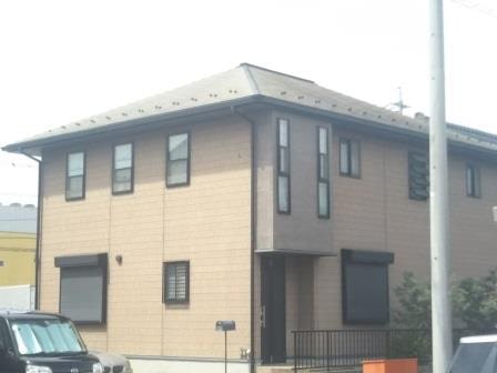 江南市 エス・イエル スタイリッシュ住宅 外壁塗装施工前 イメージ