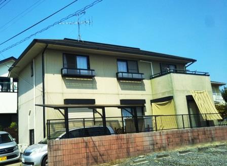 名古屋市緑区 シンプルモダン住宅 外壁塗装 施工前 イメージ