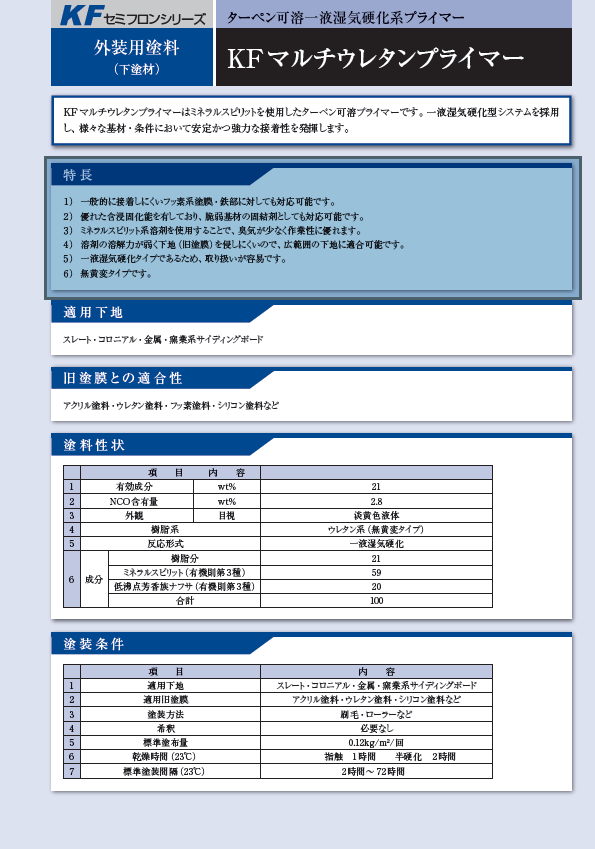 KFマルチウレタンプライマー
