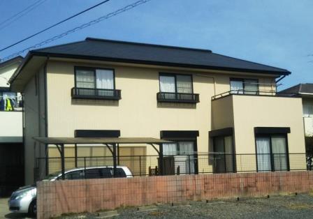 名古屋市緑区 シンプルモダン住宅 外壁塗装 施工例