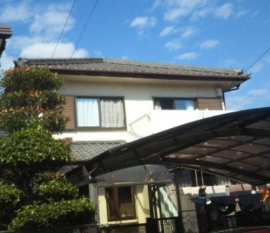 名東区 気品ある艶消し仕上げ 和風住宅 外壁塗装施工前 イメージ