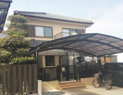 名古屋市名東区　気品ある艶消し仕上げ　和風住宅　外壁塗装施工例の写真