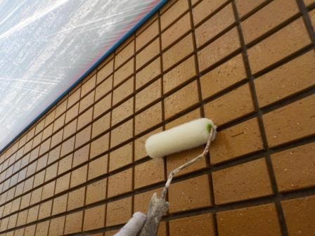 名古屋市中区 ビル 外壁塗装 屋上防水 施工例 タイル外壁上塗り イメージ