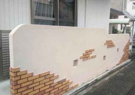 名古屋市港区 ベージュ×ブラウン系 モダン住宅外壁塗装 施工例 外構塗装 イメージ