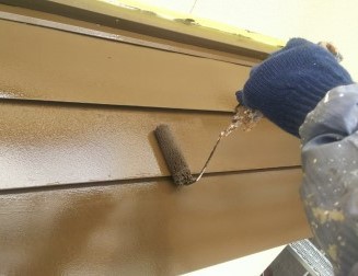 名古屋市緑区 古民家風 居酒屋 外壁塗装 施工例 庇塗装 イメージ