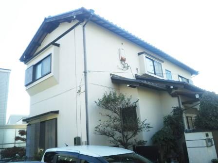名古屋市緑区 落ち着いた色調の和風住宅 外壁塗装 施工前 イメージ