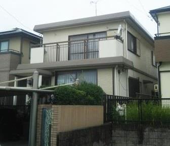 名古屋市名東区 積水ハイム シンプルモダン住宅 外壁塗装 施工例 塗装前 イメージ