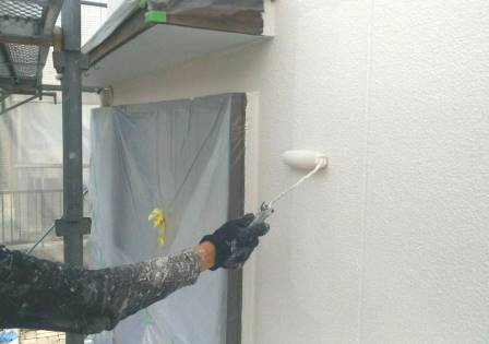 名古屋市緑区 落ち着いた色調の和風住宅 外壁塗装 施工例 外壁モルタル塗装上塗り イメージ