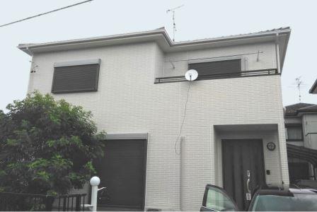 江南市　ホワイト系　スマート住宅　外壁塗装　施工例の写真