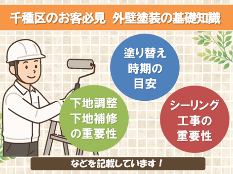 名古屋市千種区のお客様にお伝えする　外壁塗装の基礎知識　スマホ　イメージ