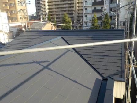 名古屋市北区　水性シリコン塗装　屋根塗装　施工例