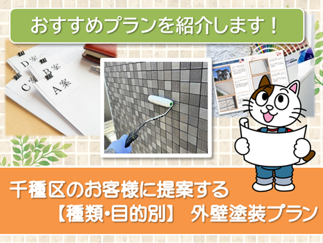 千種区のお客様に提案する【種類、目的別】外壁塗装プラン　スマホ　イメージ