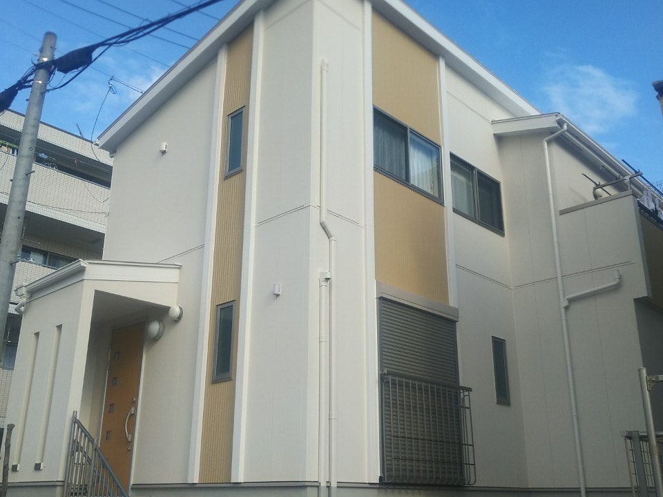 名古屋市瑞穂区 外壁塗装 屋根塗装 シリコン塗料 施工例