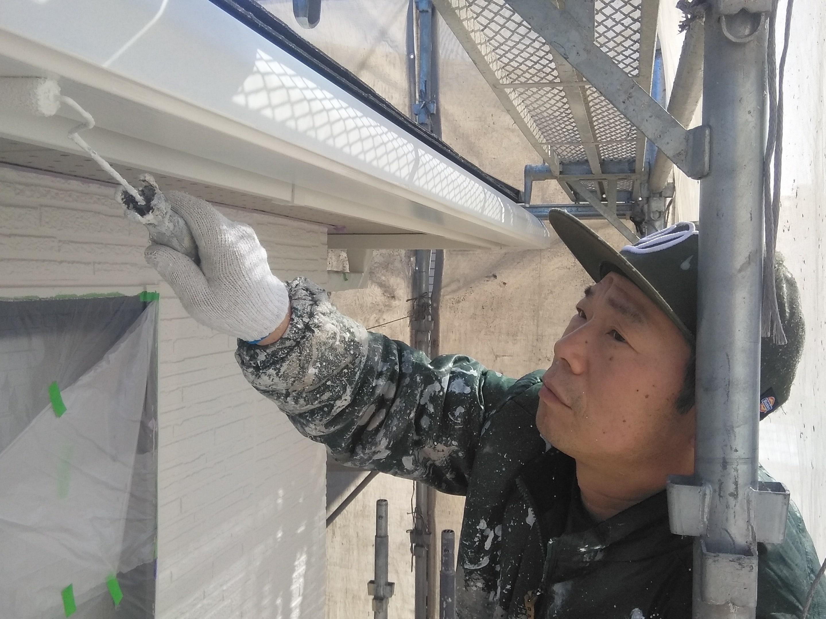 名古屋市緑区 ミサワホーム 外壁・屋根塗装 施工例 樋塗装 イメージ