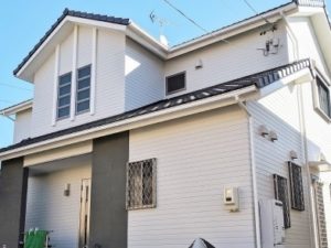 名古屋市緑区　洋風ナチュラルモダン住宅　外壁塗装　施工例