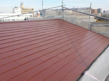 名古屋市中川区 コロニアル屋根塗装 施工後 イメージ