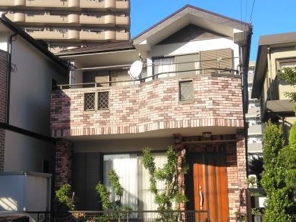名古屋市天白区　かわいい南欧風住宅　外壁塗装　施工例の写真