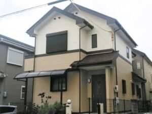 大府市　ナチュラルモダン住宅　屋根・外壁塗装　施工例