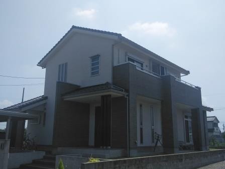 江南市 グレー系 おしゃれな洋風住宅 外壁塗装施工例 イメージ