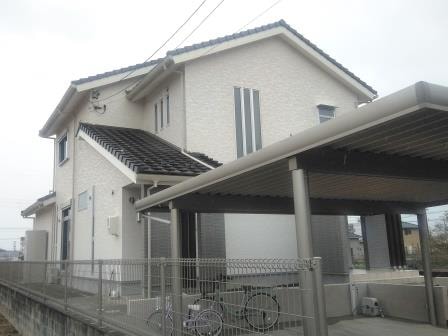 江南市 グレー系 おしゃれな洋風住宅 外壁塗装施工後 イメージ