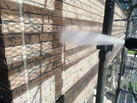 一宮市 ナチュラル洋風住宅 多彩仕上げ 外壁塗装 施工例 高圧洗浄 イメージ