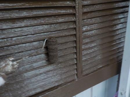 大府市 落ち着いた茶色系 和風住宅外壁塗装 施工例 戸袋塗装 イメージ