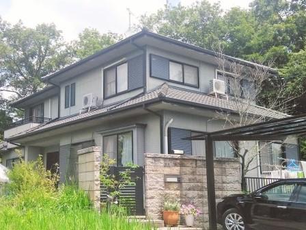 東郷町 多彩仕上げ シックな和風住宅 外壁塗装 施工例 塗装前 イメージ