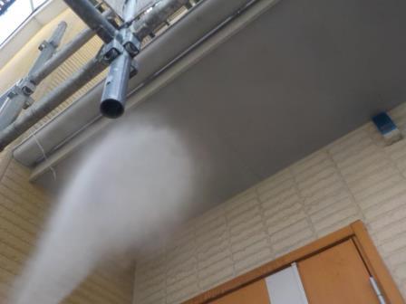 阿久比 かわいいオレンジ系洋風住宅 外壁塗装 施工例 高圧洗浄 イメージ