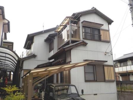 小牧市 アイボリー系 和風住宅 外壁塗装 施工例 塗装前 イメージ