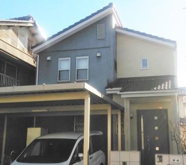 清須市 洋風アーバンモダン住宅 外壁塗装 施工例 塗装前 イメージ