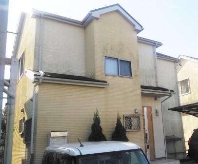 阿久比 かわいいオレンジ系洋風住宅 外壁塗装 施工例 塗装前 イメージ