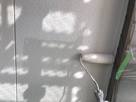 小牧市 アイボリー系 和風住宅 外壁塗装 施工例 外壁上塗り イメージ