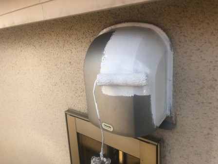 中村区 三井ホーム アースカラー 外壁塗装 施工例 換気口塗装下塗り イメージ