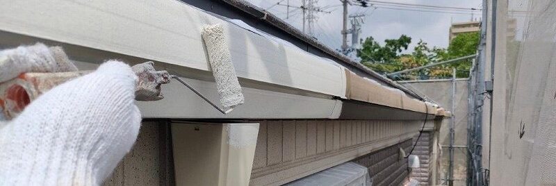 シンプルモダン住宅　おすすめの外壁塗装付帯色（樋、破風など）　イメージ