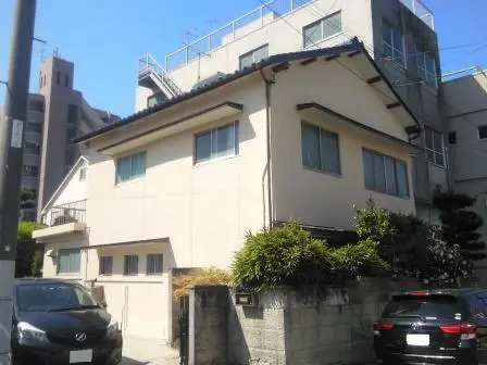 名古屋市北区　和風住宅のモルタル外壁塗装　施工例
