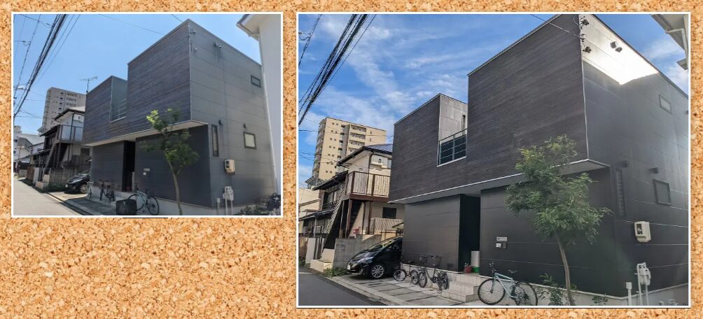 シンプルモダン住宅 外壁塗装色 ダブルトーン仕上げ 施工例 イメージ