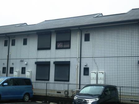 弥富市 ベージュ系 賃貸アパート外壁塗装 施工例 塗装前 イメージ