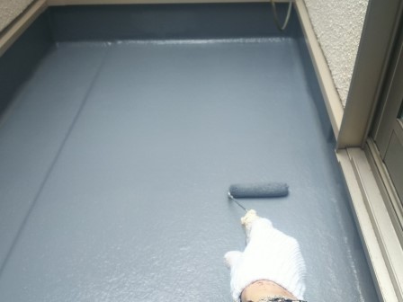 中村区 三井ホーム アースカラー 外壁塗装 施工例 ベランダ防水塗装 イメージ