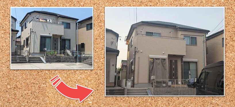 洋風モダン住宅 外壁塗装 施工例 イメージ