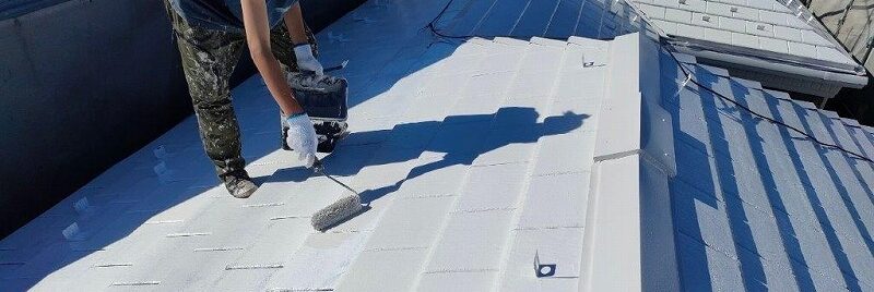 シンプルモダン住宅　おすすめの外壁塗装に付帯する屋根塗装色　イメージ