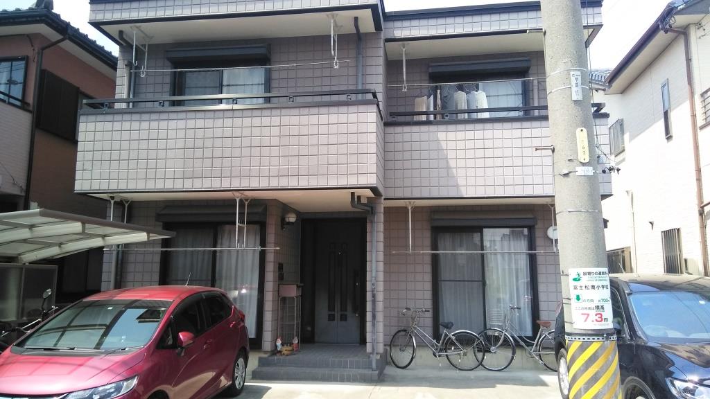 刈谷市 明るいオレンジ系 モダン住宅 外壁塗装 施工例 塗装前 イメージ