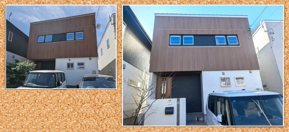 シンプルモダン住宅 外壁塗装色 施工例 施工例 イメージ