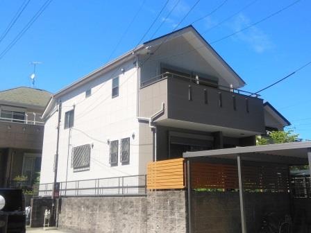 名古屋市守山区城土町 シンプルモダン住宅 外壁塗装 施工例