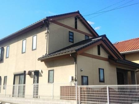 外壁塗装施工例 住友林業の和モダン住宅 名東区 名古屋 小林塗装 外壁塗装施工例 住友林業の和モダン住宅 名東区 名古屋 小林塗装
