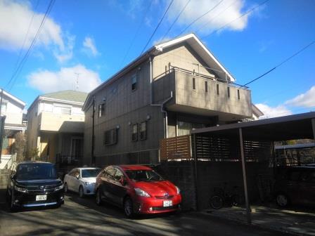 守山区城土町 シンプルモダン住宅 外壁塗装 施工例 塗装前 イメージ