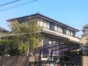 日進市　和風住宅　サイディング外壁塗装　施工例　
