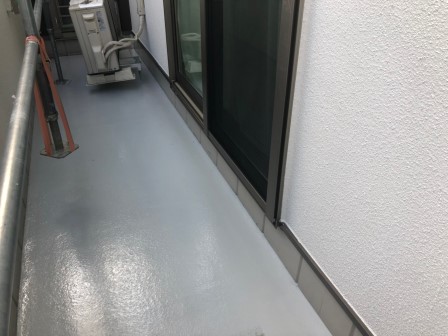 東海市 スタイリッシュモダン住宅 外壁塗装 施工例 ベランダ防水塗装 イメージ
