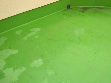 岐阜市 南欧風エレガンス住宅 外壁塗装 施工例 ベランダ防水塗装前 イメージ